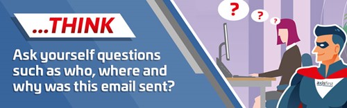Phishing Emails - THINK Banner Image